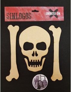 Soportes DM Sinlogos - Calavera con huesos